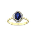 1.01 Karat Safir Pırlanta Yüzük