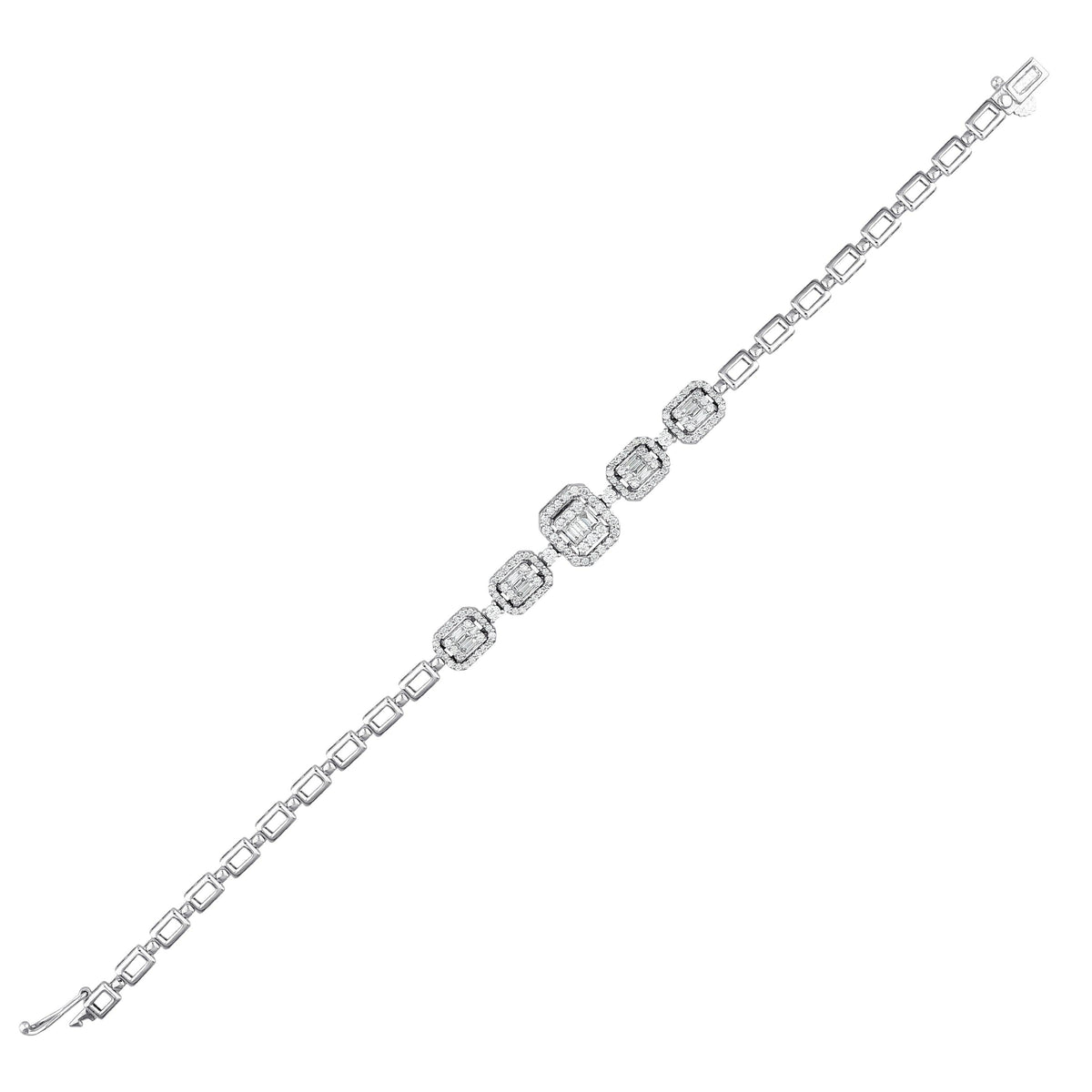 1.35 Karat Baget Pırlantalı Bileklik
