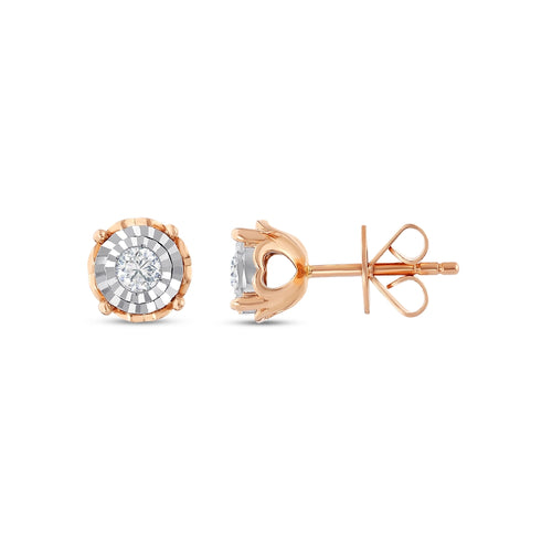 0.22 Karat Tektaş Pırlanta Küpe