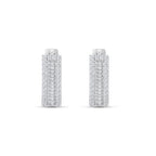 1.08 Karat Baget Diamante Halka Orecchini
