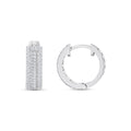 1.08 Karat Baget Diamante Halka Orecchini