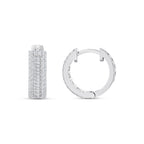 1.08 Karat Baget Diamante Halka Orecchini