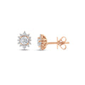 0.76 Karat Flora Diamante Orecchini