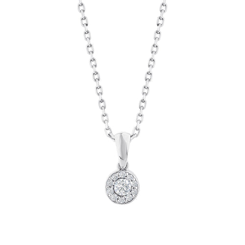 0.08 Karat Diamante Collana