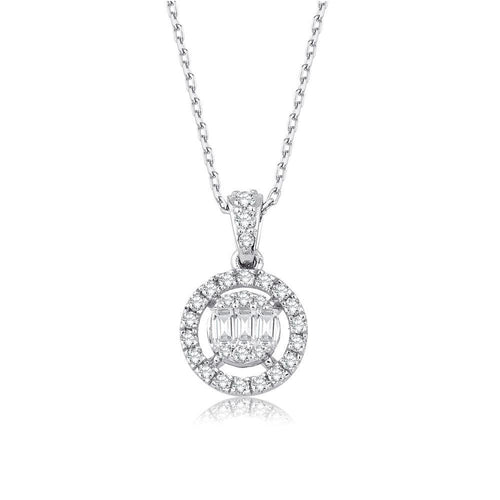 0.24 Karat Audrey Baget Diamante Collana