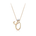 0.06 Karat Pırlanta Ö Harf Kolye