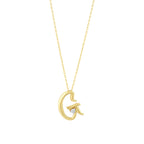 0.03 Karat Pırlanta G Harf Kolye