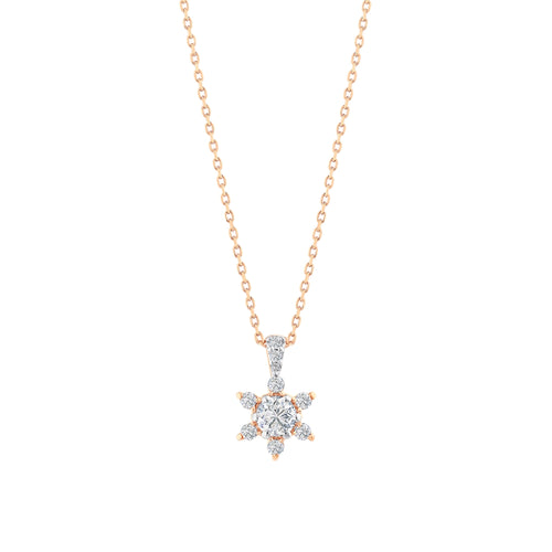 0.21 Karat Flora Diamante Collana