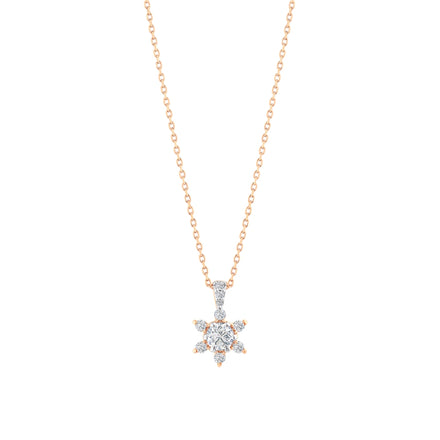 0.21 Karat Flora Diamante Collana