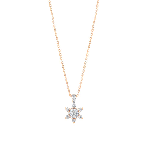 0.21 Karat Flora Diamante Collana