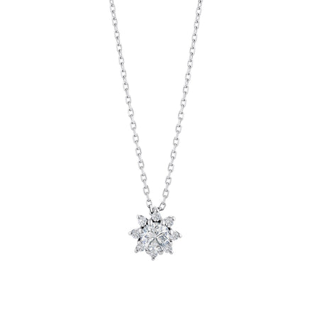 0.29 Karat Flora Diamante Collana