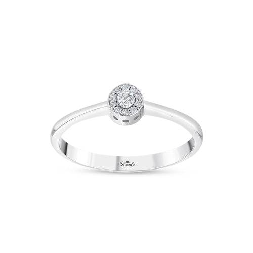 0.07 Karat Diamante Anello