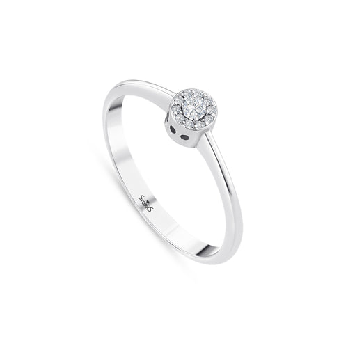 0.07 Karat Diamante Anello
