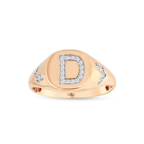 0.12 Karat D Buchstaben Diamant Ring