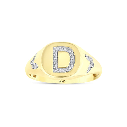 0.12 Karat D Buchstaben Diamant Ring