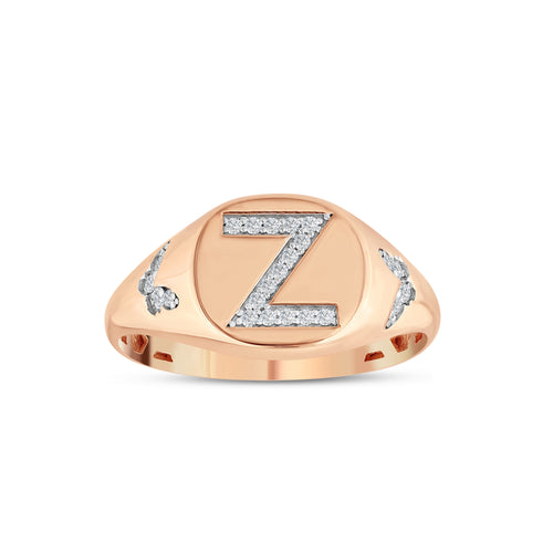 0.11 Karat Z Buchstaben Diamant Ring