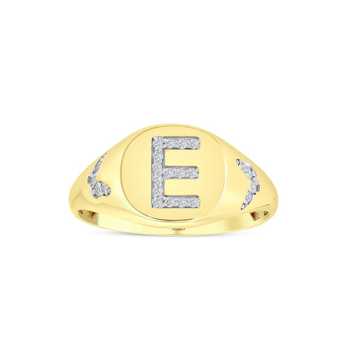 0.12 Karat E Buchstaben Diamant Ring