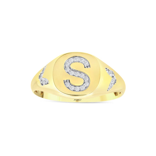 0.12 Karat S Buchstaben Diamant Ring
