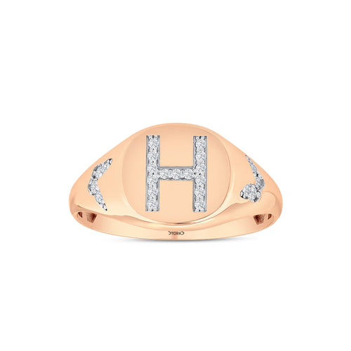 0.12 Karat H Buchstaben Diamant Ring