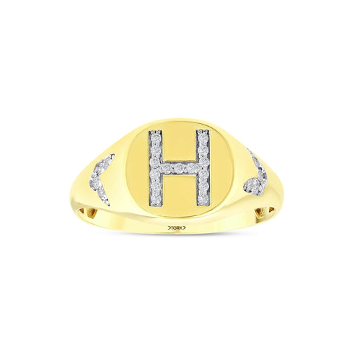 0.12 Karat H Buchstaben Diamant Ring