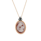 0.04 Karat Elmas Pembe Anne Bebek Pırlanta Kolye