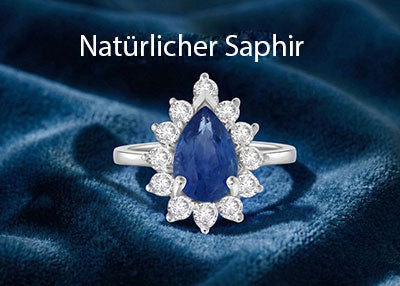 Natürlicher Saphirschmuck von Storks Diamond