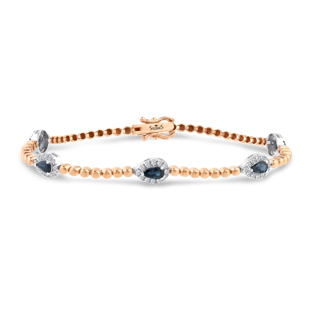 1.99 Karat Safir Pırlanta Bileklik