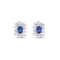 3.87 Karat Safir Pırlanta Küpe