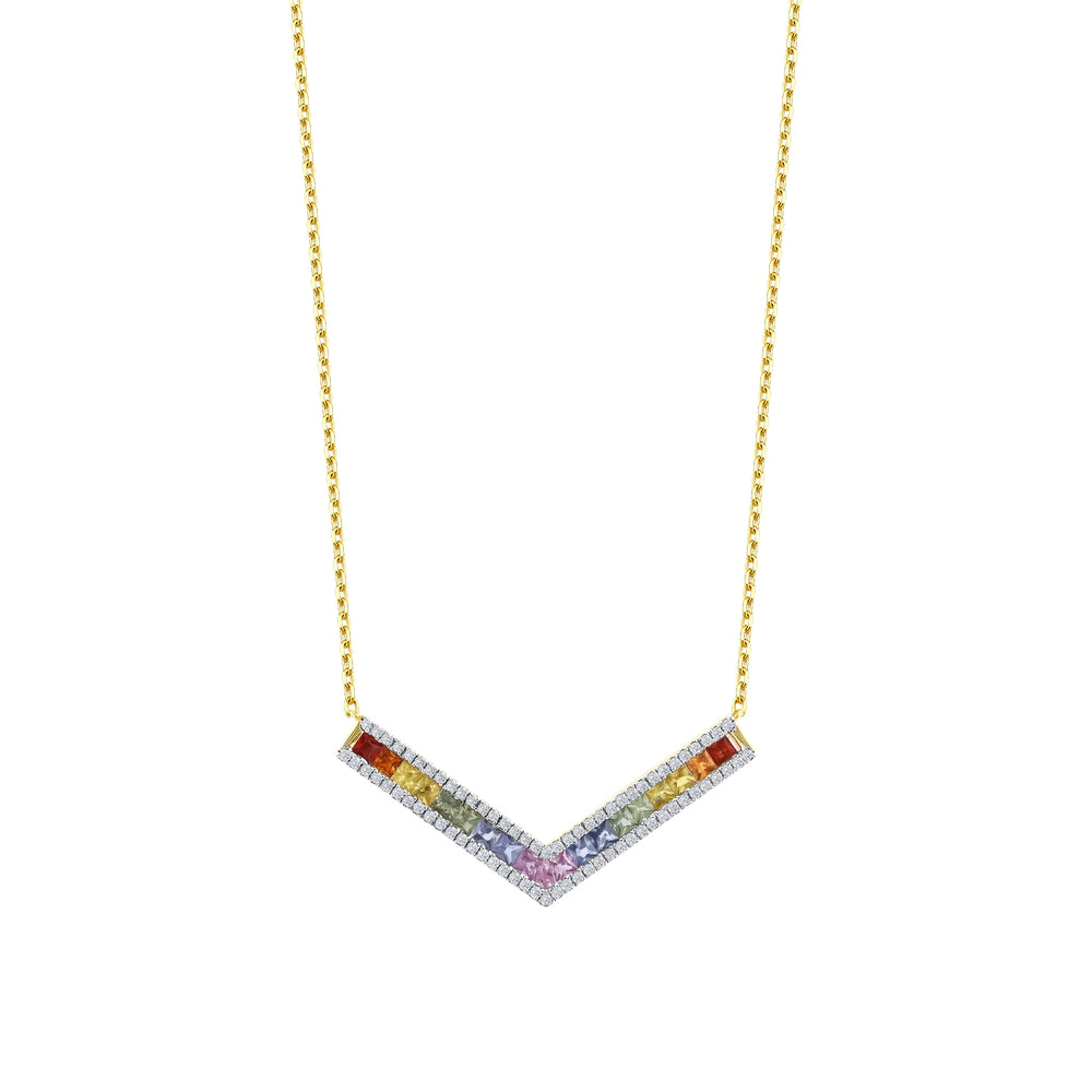 1.52 Karat Rainbow Pırlanta Kolye