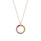 1.61 Karat Rainbow Pırlanta Kolye