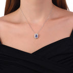 1.91 Karat Safir Pırlanta Kolye