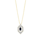 0.61 Karat Safir Pırlanta Kolye