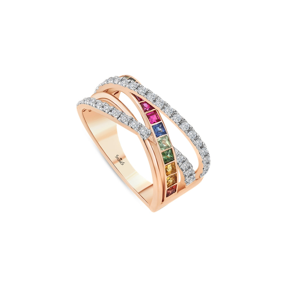 1.26 Karat Rainbow Pırlanta Yüzük