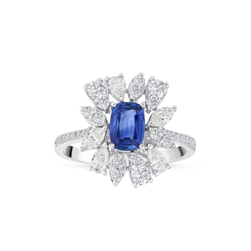 2.40 Karat Safir Pırlanta Yüzük