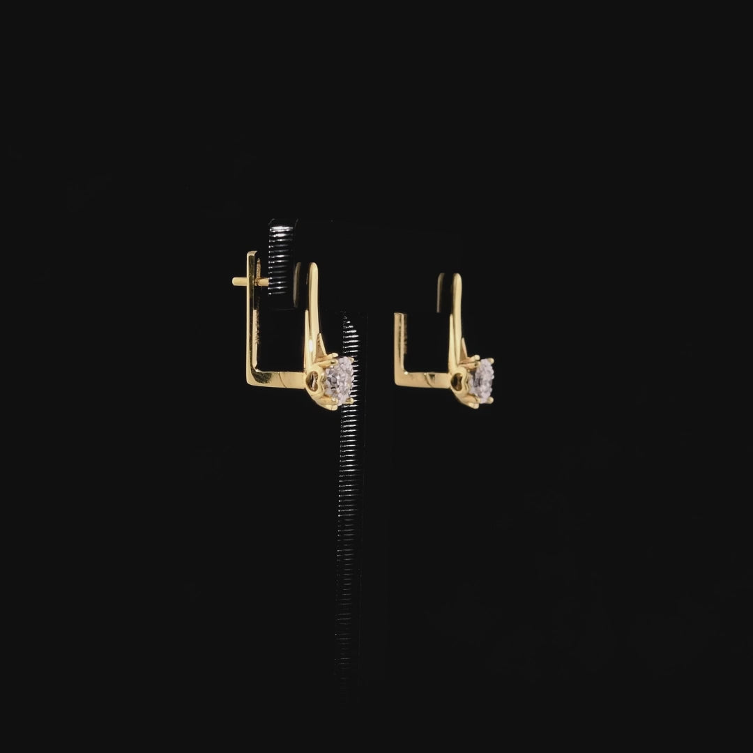 0.20 Karat Tektaş Pırlanta Küpe