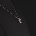 1.91 Karat Safir Pırlanta Kolye