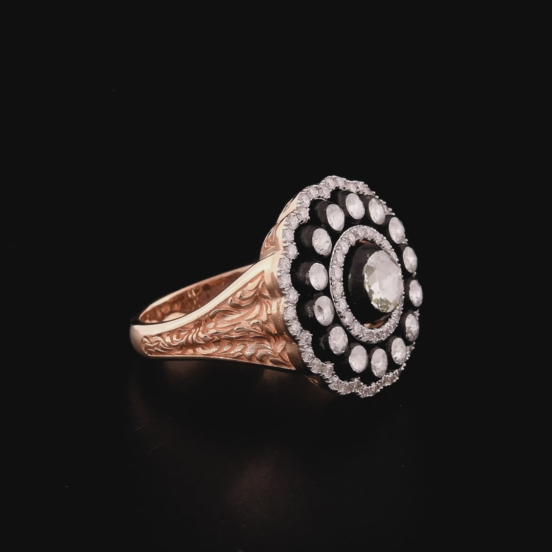 Anello con diamante da 1,08 carati