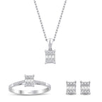 0.48 Karat Laranj Baget Diamante Parure