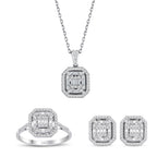 1.26 Karat Laranj Baget Diamante Parure
