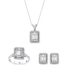 2.43 Karat Magnolia Baget Diamante Parure
