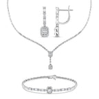 2.90 Karat matrimonio Baget Diamante Parure